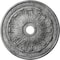 Ekena Millwork Flagstone Medallion (Canopies up to 3 7/8"), 30"OD x 3 7/8"ID x 3 1/4"P, Ultra Pure White Crackle CM30FLUWC - alternate 1